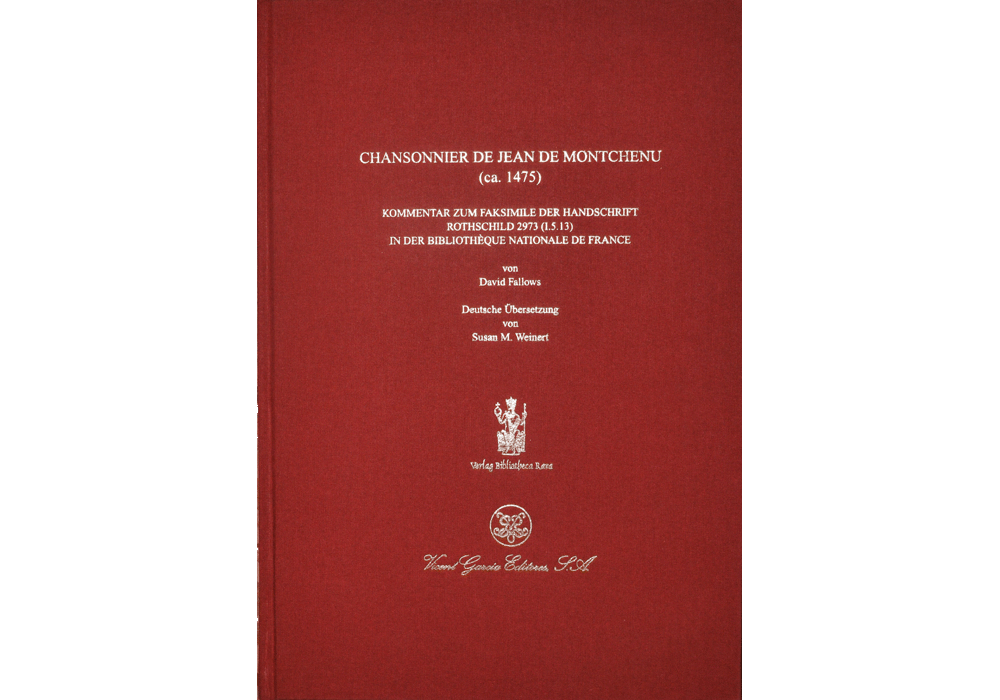 Chansonnier Jean Montchenu-Dufay-Ocheghem-Manuscript-Illuminated codex-facsimile book-Vicent García Editores-15 Cover Commentary Vol German